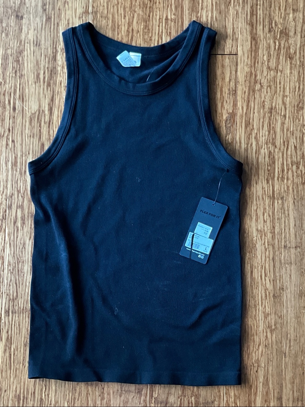 90 Degree By Reflex Black Ribbed Seamless Tank